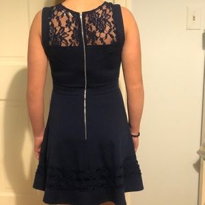 Francescas Navy Fit & Flare Dress XS